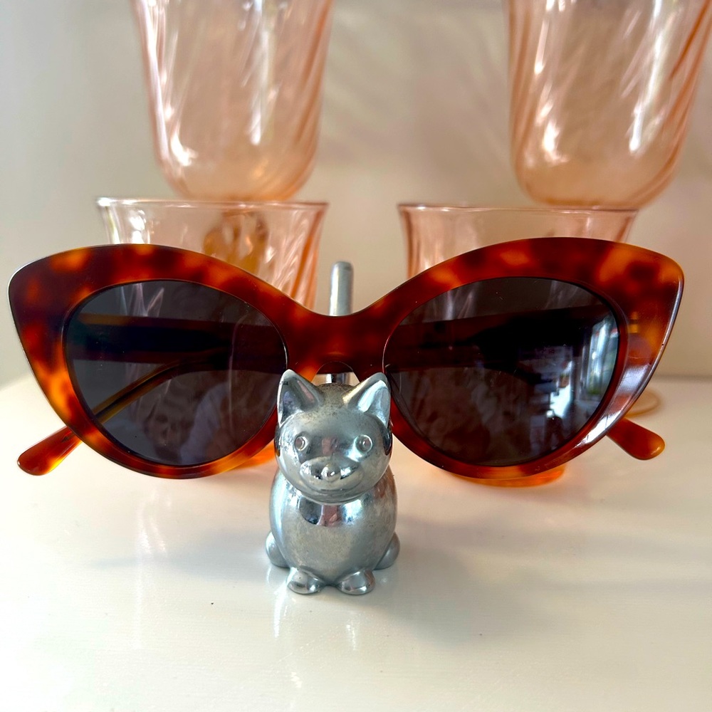 Tortoiseshell Cat-Eye Sunglasses